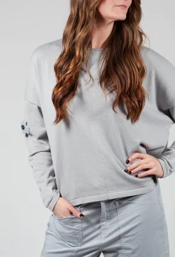 Pluslavie Knitwear^Knitted Box Jumper in Light Grey