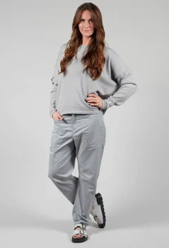 Pluslavie Knitwear^Knitted Box Jumper in Light Grey