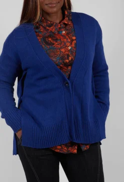 Maliparmi Cardigans^Knitted Cardigan in Cobalto Cobalt