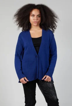 Maliparmi Cardigans^Knitted Cardigan in Cobalto Cobalt