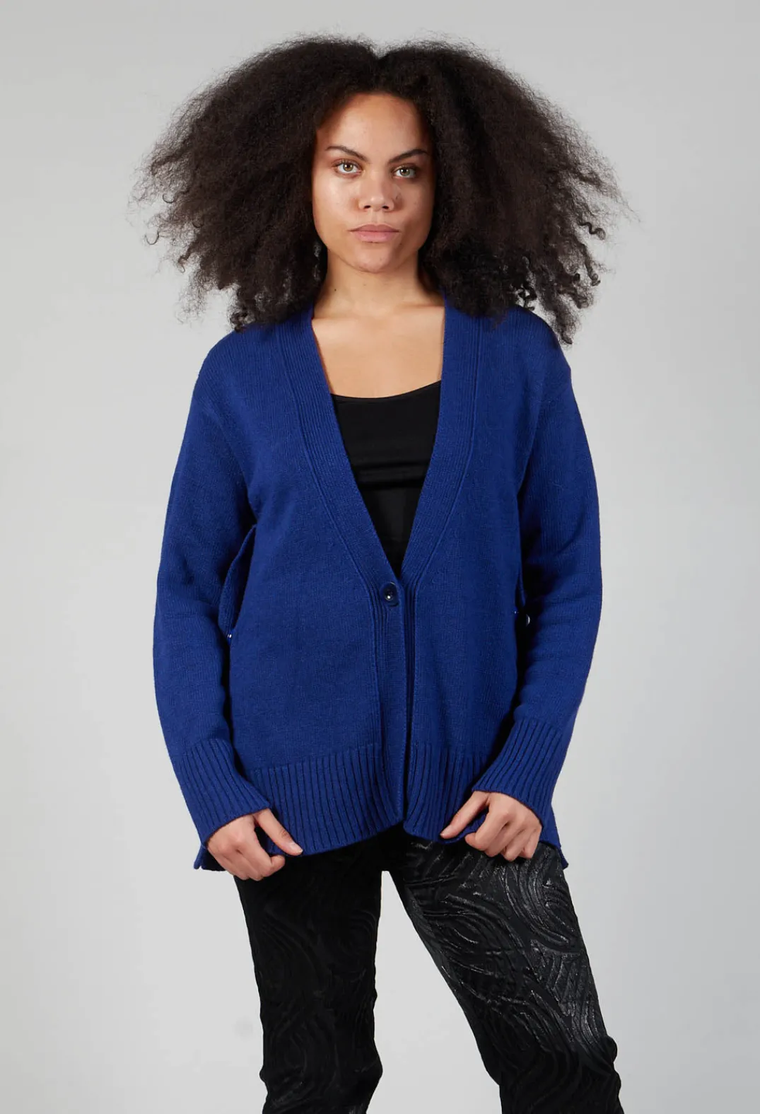 Maliparmi Cardigans^Knitted Cardigan in Cobalto Cobalt