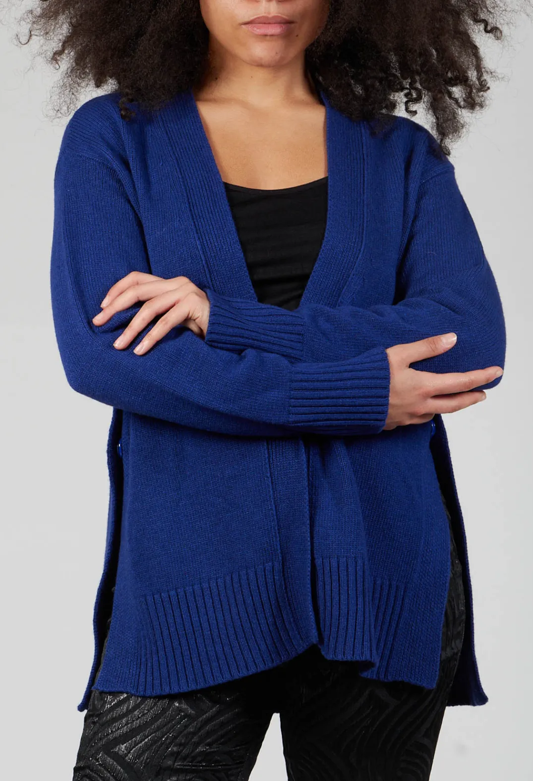 Maliparmi Cardigans^Knitted Cardigan in Cobalto Cobalt