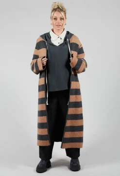 Maliparmi Coats^Knitted Coat in Grigio Naturale