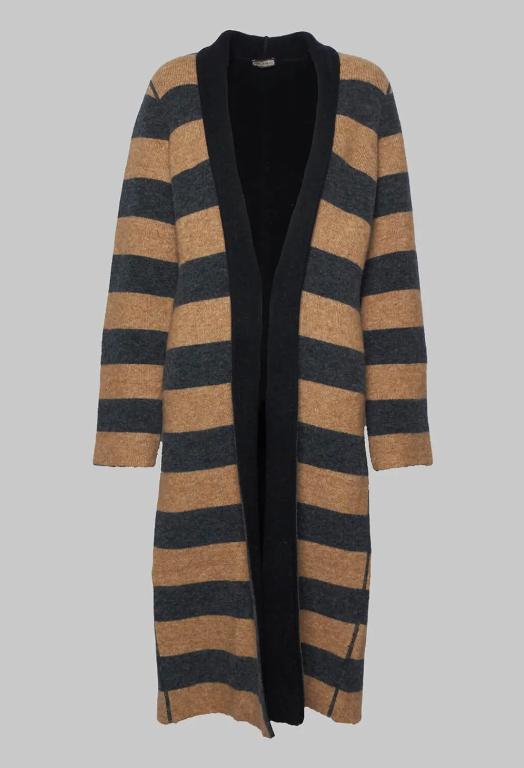 Maliparmi Coats^Knitted Coat in Grigio Naturale