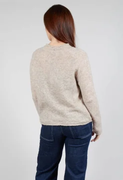 Hindahl u0026 Skudelny Jumpers^Knitted Jumper in Sand Nero