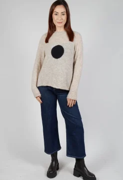 Hindahl u0026 Skudelny Jumpers^Knitted Jumper in Sand Nero