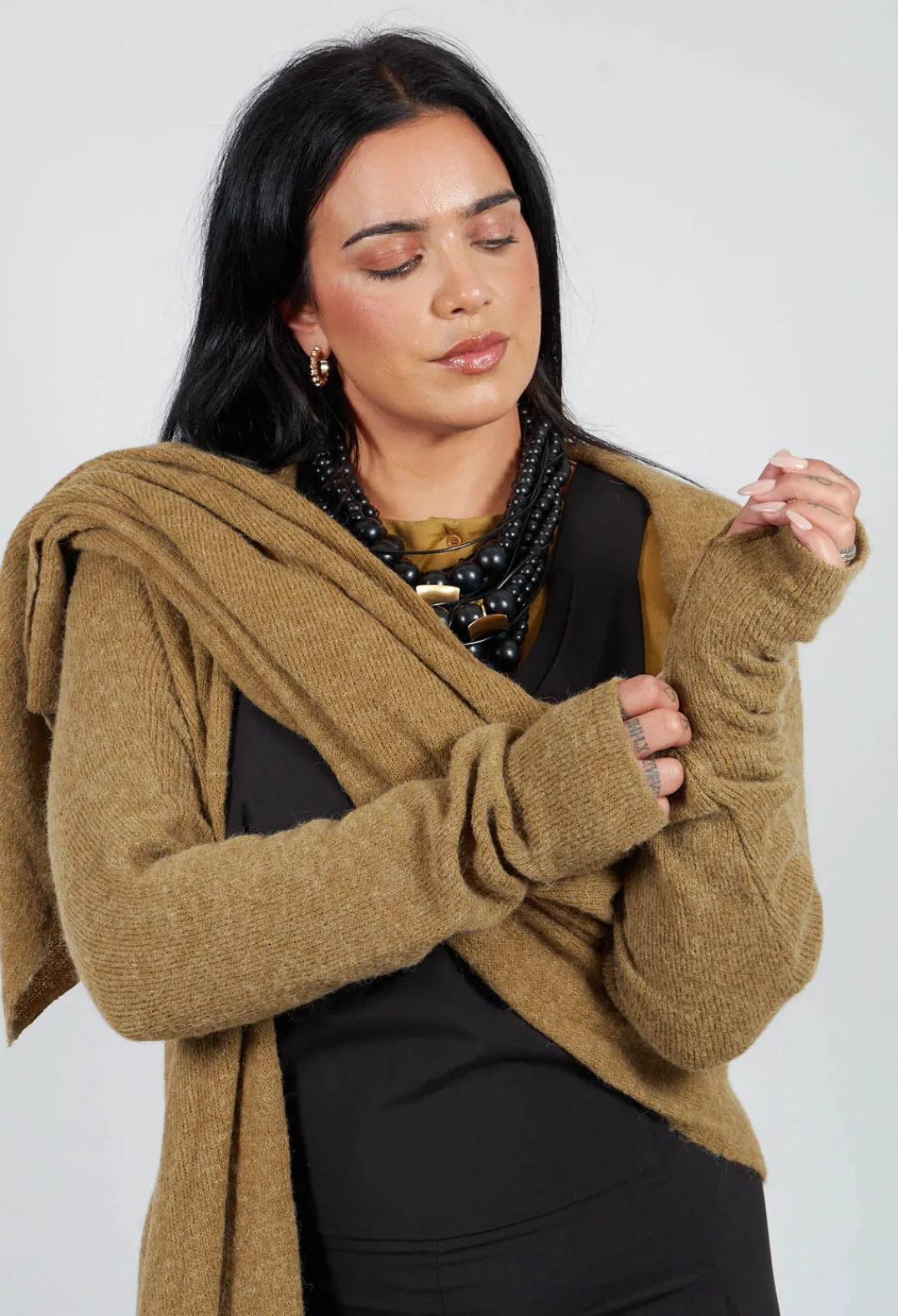 Jayko Jackets^Knitted Nayavu Jumper in Bronze