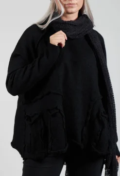 Rundholz Black Label Scarves^Knitted Scarf in Black