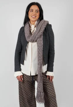 Vincent Pradier Scarves^Knitted Scarf in Brown