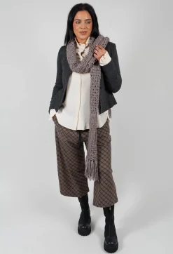 Vincent Pradier Scarves^Knitted Scarf in Brown