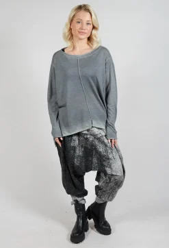 Moyuru Jumpers^Knitted Slouch Jumper in Grey