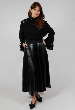 Mes Demoiselles Jumpers^Knitted Snape Jumper in Black