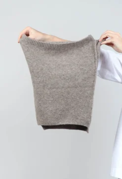 Isabel Benenato Scarves^Knitted Snood in Taupe