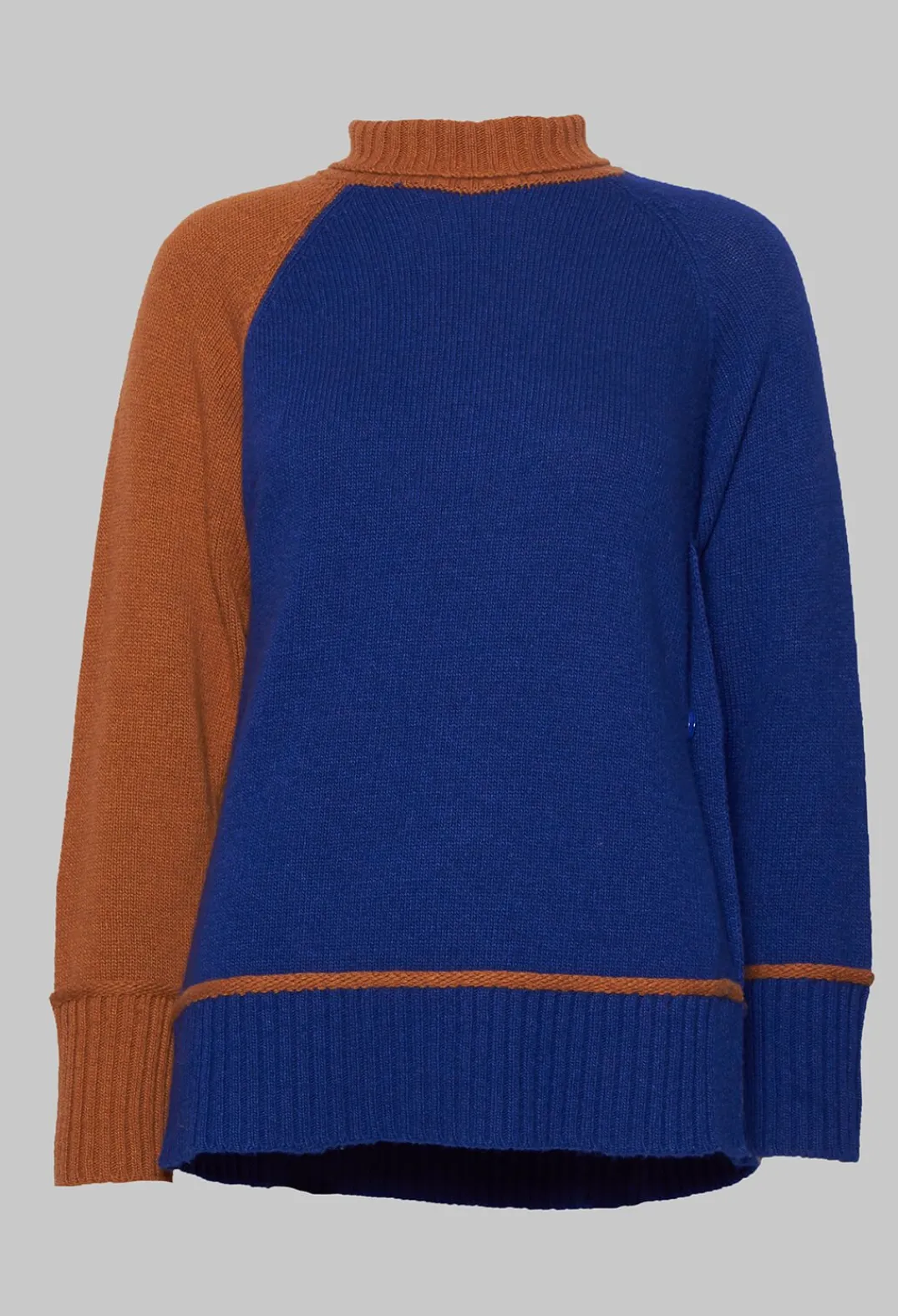 Maliparmi Jumpers^Knitted Sweater in Blu Arancio
