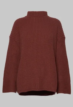 Maliparmi Jumpers^Knitted Sweater in Cuoio Cuir