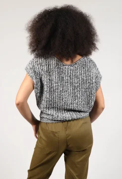 Sarah Pacini Knitwear|Jumpers^Knitted Sweater Vest in Grey