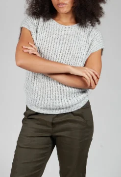 Sarah Pacini Knitwear|Jumpers^Knitted Sweater Vest in Light Grey