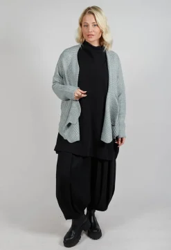 Moyuru Cardigans^Knitted Wave Cardigan in Grey