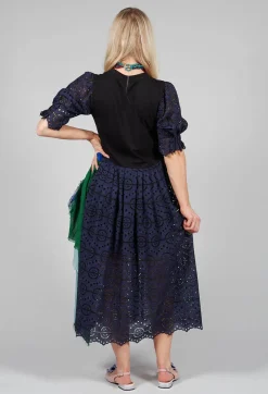 Sfizio Dresses^Lace Dress in Blue