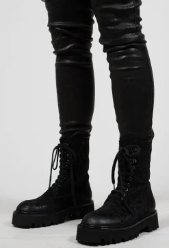 Rundholz Black Label Boots^Lace Up Boots in Black