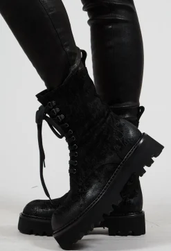 Rundholz Black Label Boots^Lace Up Boots in Black