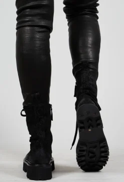 Rundholz Black Label Boots^Lace Up Boots in Black