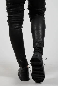 Bread and Butter Flats^Lace Up Loafers in Black