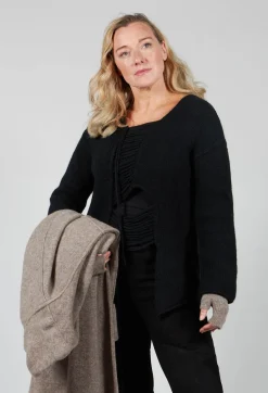Isabel Benenato Tops^Ladder Feature Jumper in Black