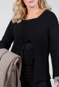 Isabel Benenato Tops^Ladder Feature Jumper in Black