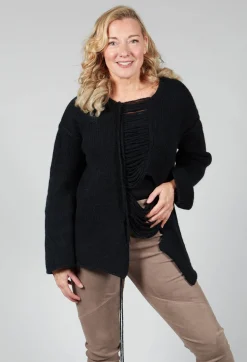 Isabel Benenato Tops^Ladder Feature Jumper in Black