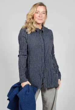 Elemente Clemente Shirts & Blouses^Lao Blouse in Blue and Black