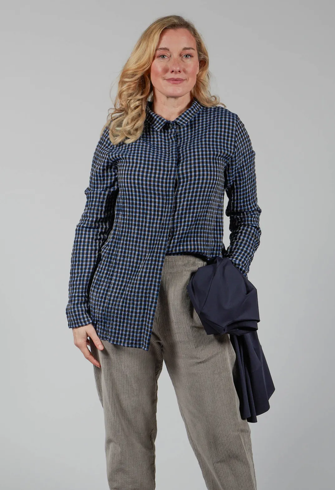 Elemente Clemente Shirts & Blouses^Lao Blouse in Blue and Black