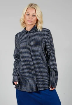 Elemente Clemente Shirts & Blouses^Lao Blouse in Blue and Black