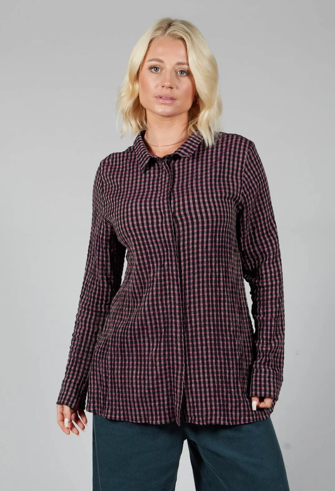 Elemente Clemente Shirts & Blouses^Lao Blouse in Violet and Black