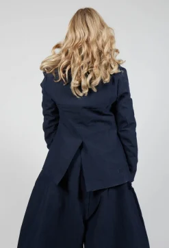Marc Point Jackets^Lapel Blazer in Navy Blue