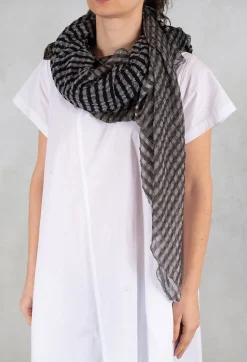 Traits Paris Scarves^Laure Scarf in Grey Beige