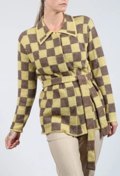 Fringe Jackets^Lauren Knitted Shirt in Yellow and Brown