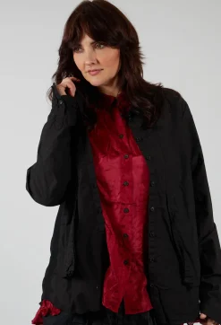 Rundholz Dip Shirts & Blouses^Layered Fabric Shirt in Black