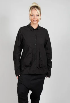 Rundholz Dip Shirts & Blouses^Layered Fabric Shirt in Black
