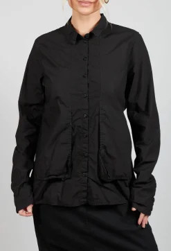 Rundholz Dip Shirts & Blouses^Layered Fabric Shirt in Black