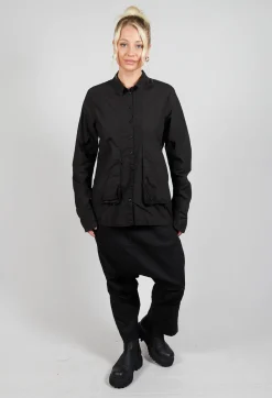 Rundholz Dip Shirts & Blouses^Layered Fabric Shirt in Black