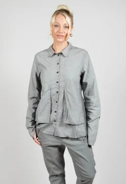 Rundholz Dip Shirts & Blouses^Layered Fabric Shirt in Pencil Cloud
