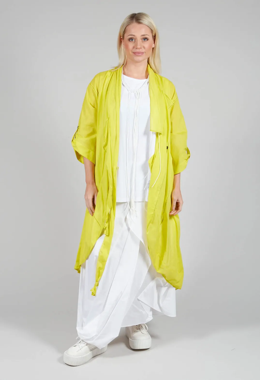 Bize Skirts^Layered Fabric Skirt in White