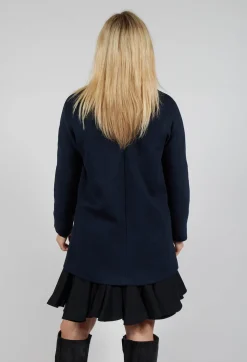 Mei Meij Shirts & Blouses^Layered Scuba Top in Blue Nights