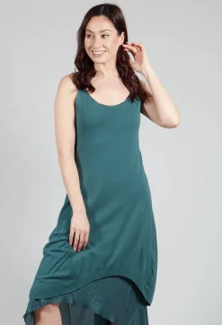 Masnada Dresses^Layered Vest Dress in Petrol
