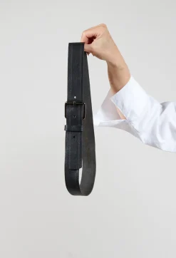 Jayko Belts^Leather Belt in Noir