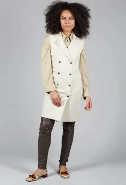 Dom Goor Leggings^Leather Leggings in Volcanic Rock Grey