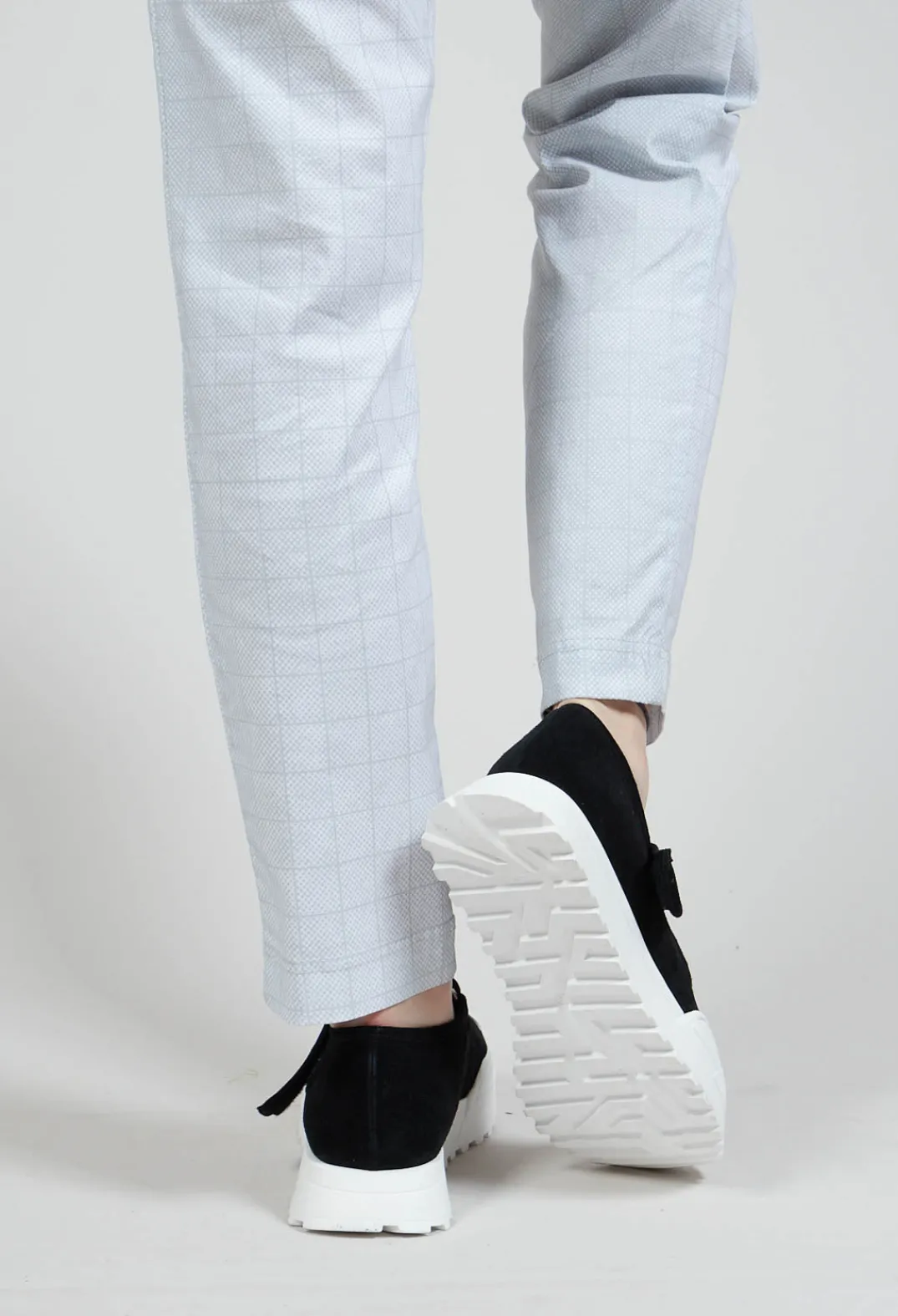 Rundholz Black Label Trainers^Leather Velcro Strap Pumps in Black