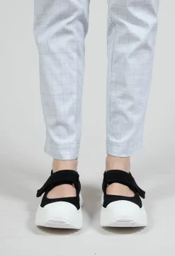 Rundholz Black Label Trainers^Leather Velcro Strap Pumps in Black