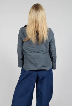 Hindahl u0026 Skudelny Shirts & Blouses^Light Taffeta Shirt with Ruffles in Oliv